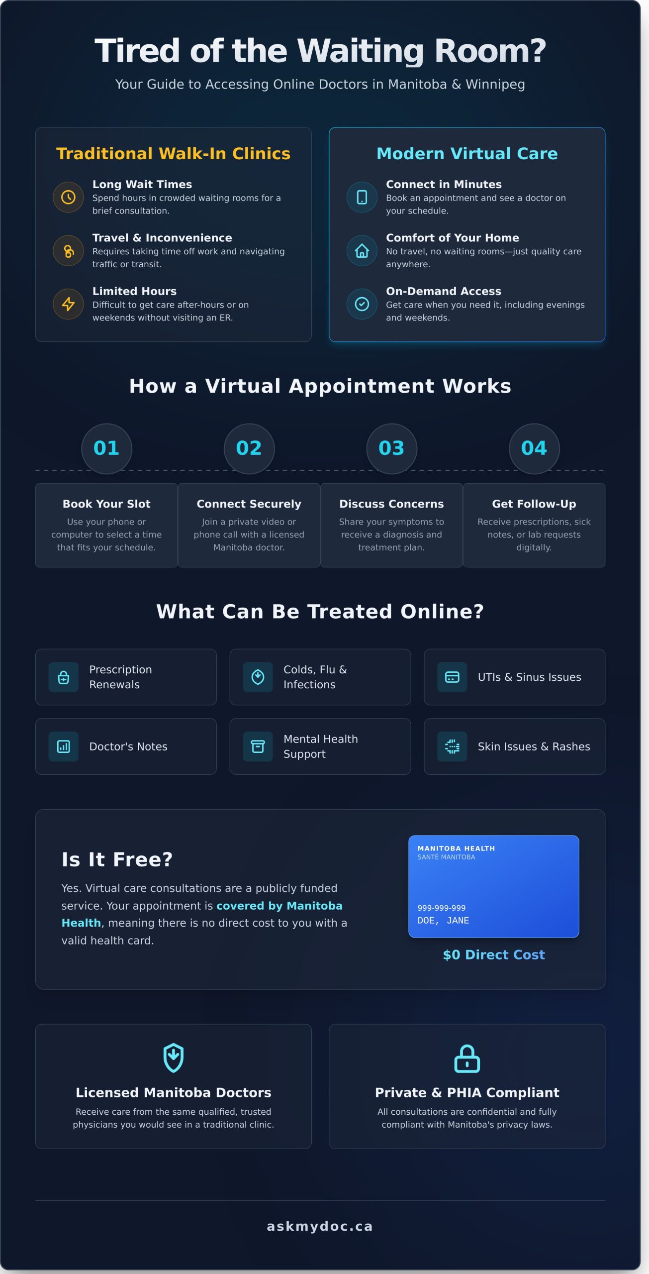 Online Doctor Manitoba: The Complete Winnipegger’s Guide to Virtual Care - Infographic